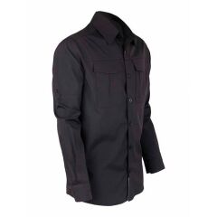VAV Uzun Kol Gömlek Tacflex-02 Siyah- XS