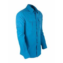 VAV Uzun Kol Gömlek Tacflex-02 Mavi - XL