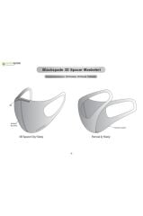 BLACKSPADE Çocuk Koruyucu Maske Futbol Desen S2