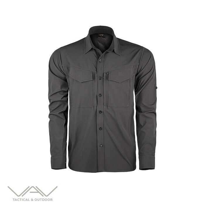 VAV Uzun Kol Gömlek Tacflex-01 Füme - S