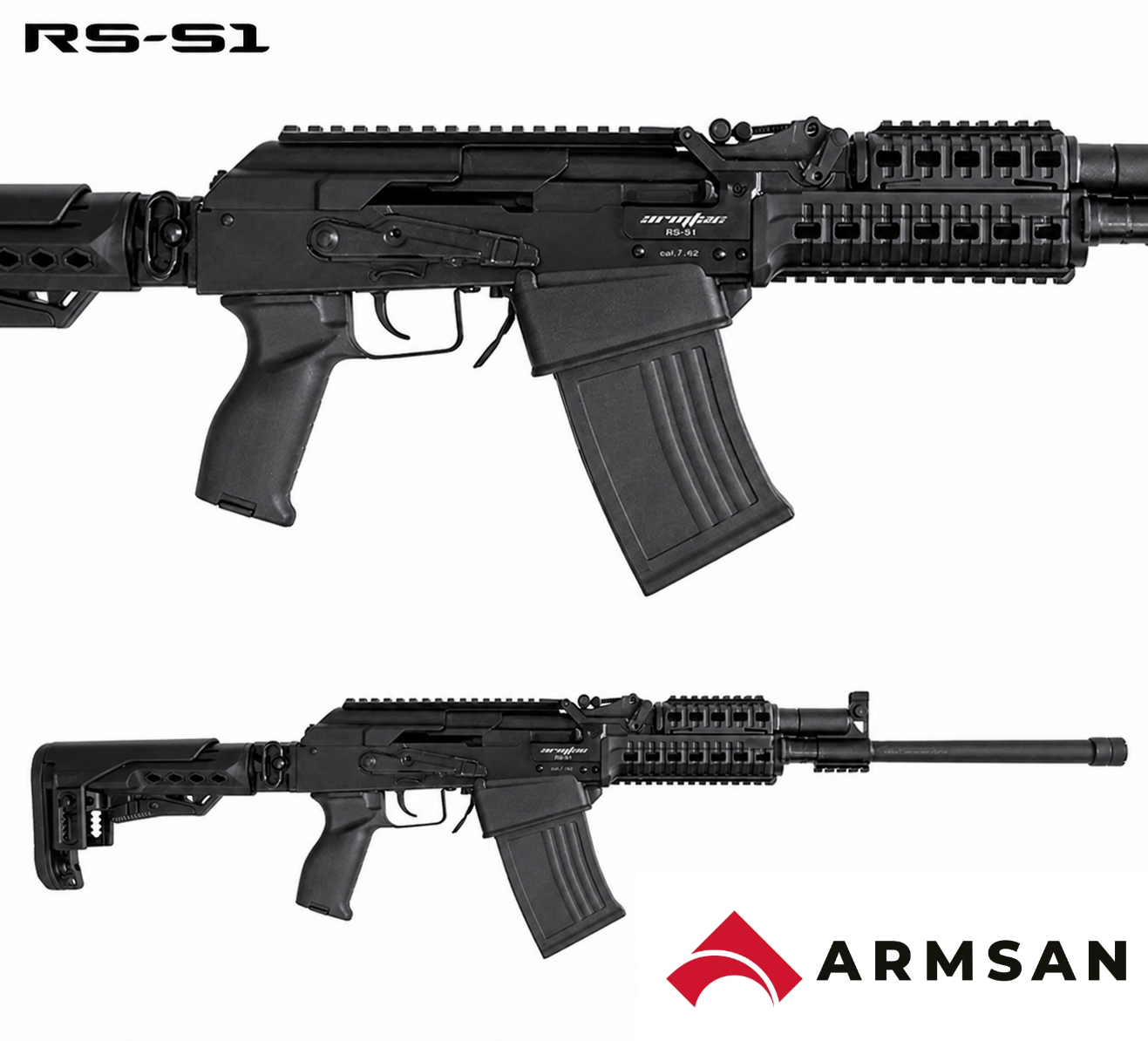 ARMSAN ARMTAC RS-S1 SİYAH TELESKOPİK ŞARJÖRLÜ AV TÜFEĞİ
