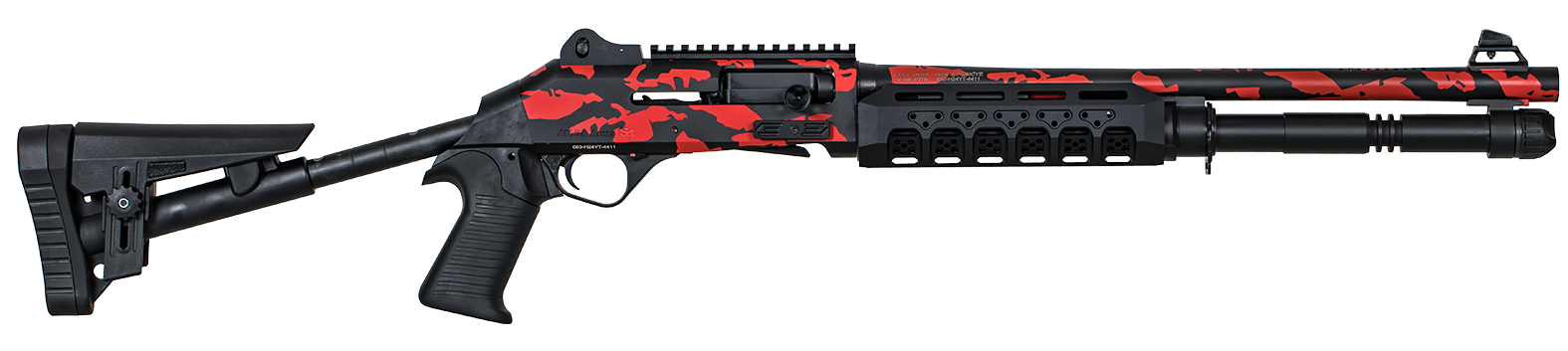 AKSA CROSSFIRE WI KIRMIZI CAMO YARI OTOMATİK AV TÜFEĞİ