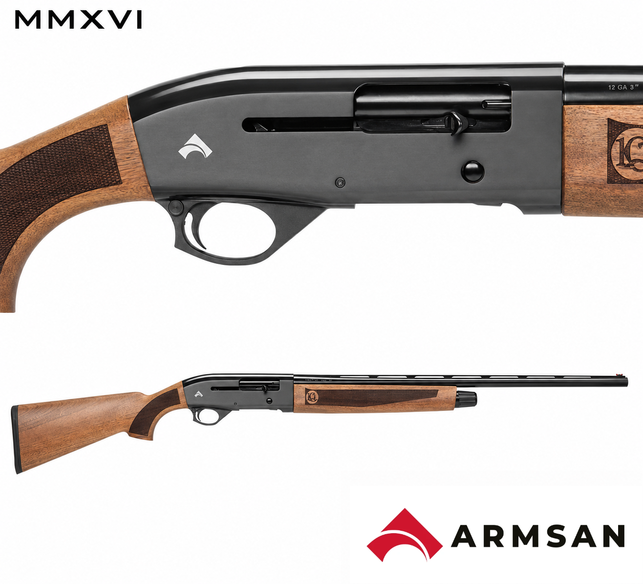 ARMSAN A612 10.YIL SİYAH YARI OTOMATİK AV TÜFEĞİ