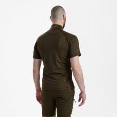 DEERHUNTER Yaka Fermuarlı K.Kollu Yeşil Tişört XL