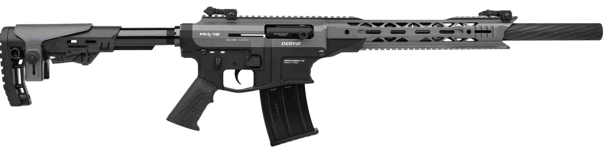 DERYA MK12 AS-110S GRİ SİYAH ŞARJÖRLÜ AV TÜFEĞİ