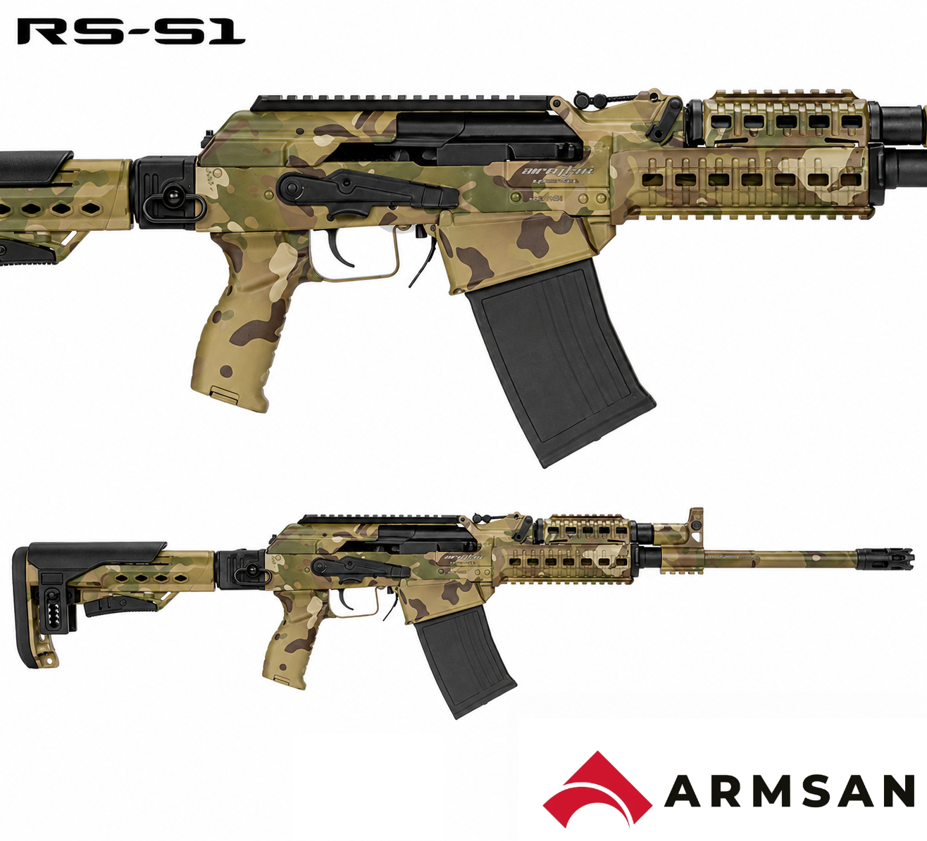 ARMSAN ARMTAC RS-S1 CAMO MULTICAM ŞARJÖRLÜ AV TÜFEĞİ