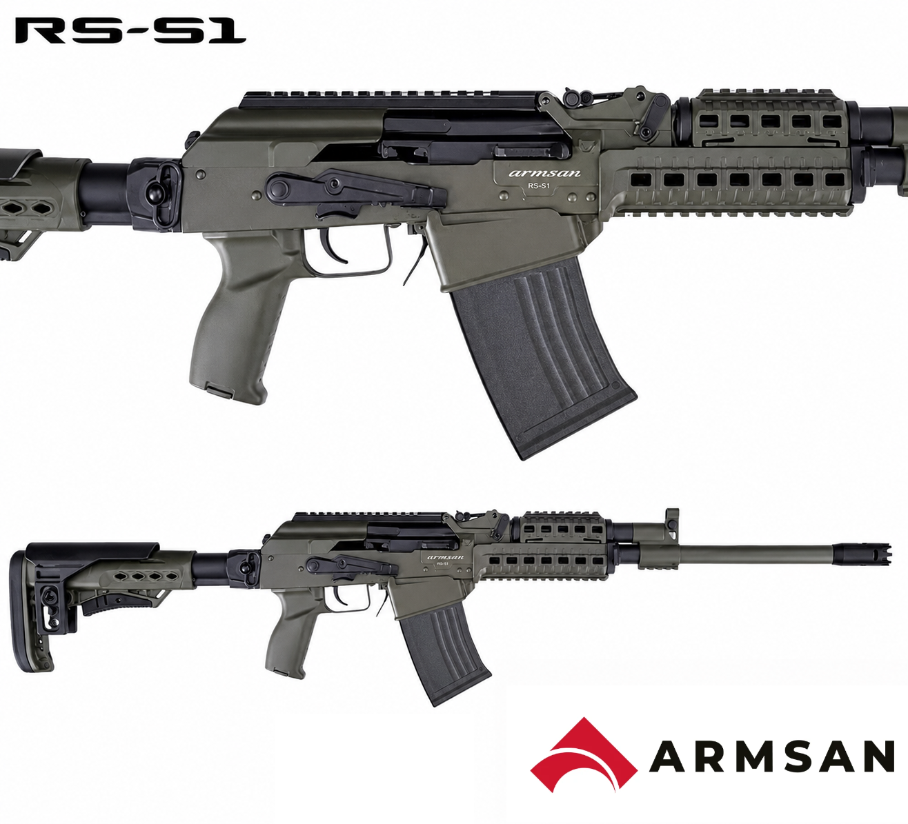 ARMSAN ARMTAC RS-S1 CERAKOTE GREEN ŞARJÖRLÜ AV TÜFEĞİ