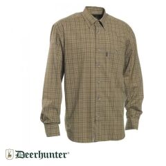 T. DEERHUNTER Marshall Yeşil Kareli Uzun Kol Gömlek 39/40