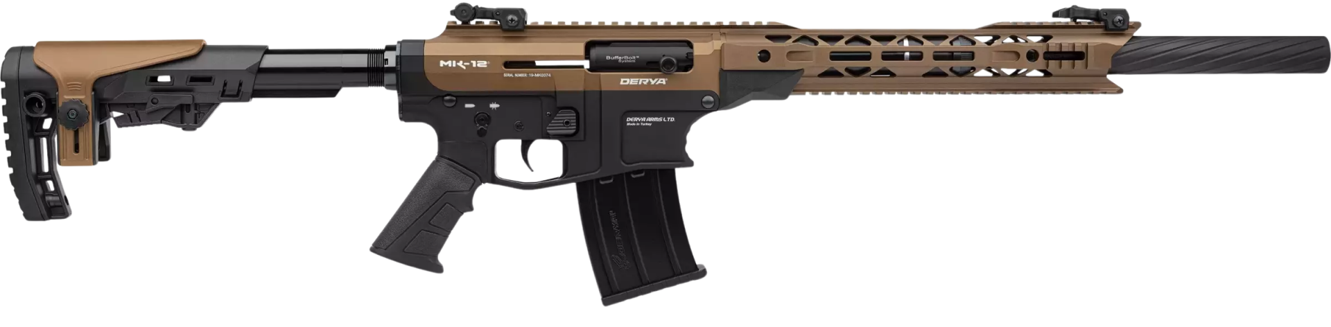 DERYA MK12 AS-102S BRONZ SİYAH ŞARJÖRLÜ AV TÜFEĞİ