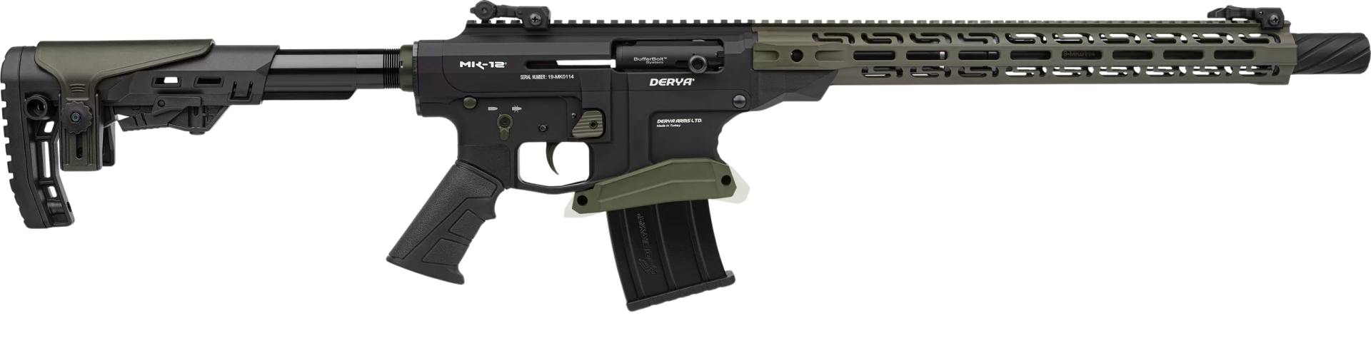 DERYA MK12 AS-103GP HAKİ DETAY ŞARJÖRLÜ AV TÜFEĞİ