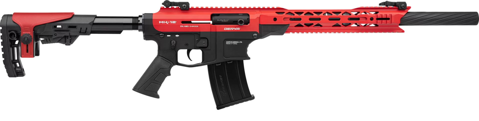 DERYA MK12 AS-104S KIRMIZI SİYAH ŞARJÖRLÜ AV TÜFEĞİ