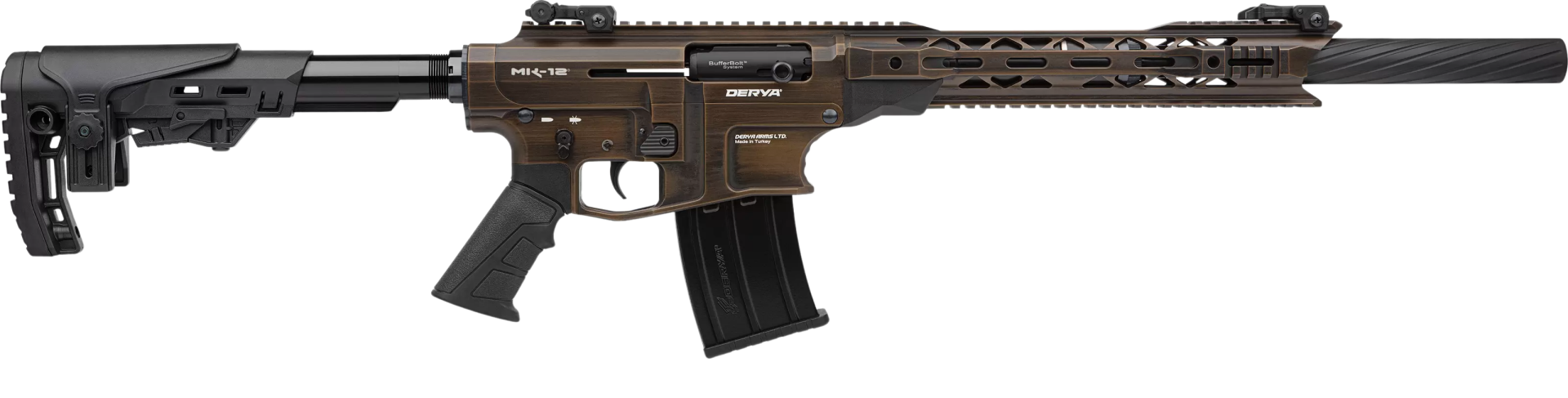 DERYA MK12 AS-102SE BRONZ EKSİTME ŞARJÖRLÜ AV TÜFEĞİ
