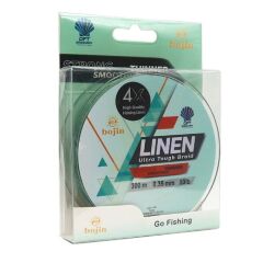 DFT Bojin 4X Linen İp Misina 0.35 mm  300 m  Yeşil