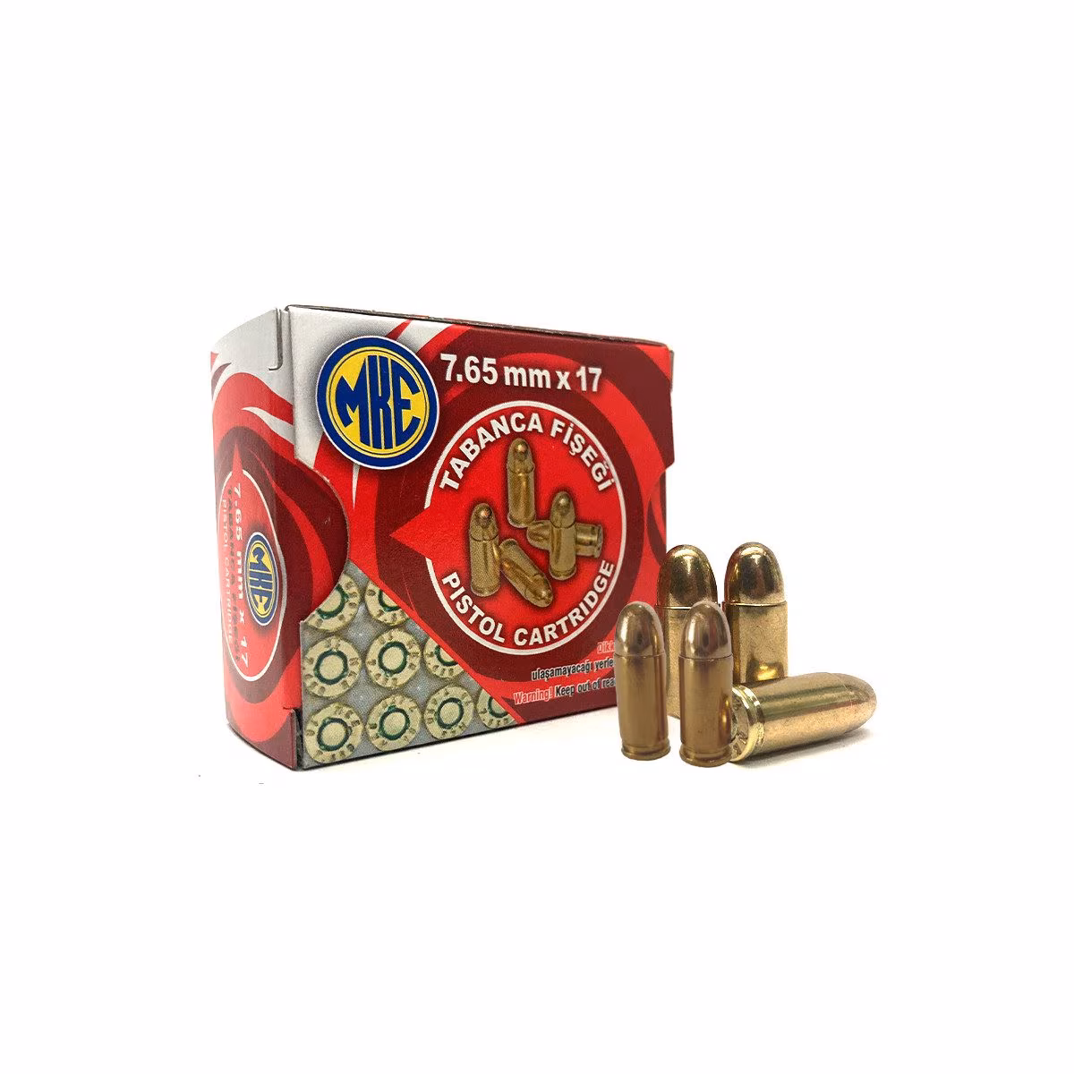 MKE 7.65 MM TABANCA MERMİSİ