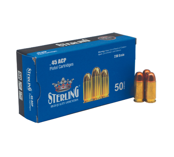STERLING 45 ACP 230 GRAIN TABANCA MERMİSİ