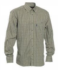 T. DEERHUNTER Wyatt Yeşil Kareli Uzun Kol Gömlek 43/44