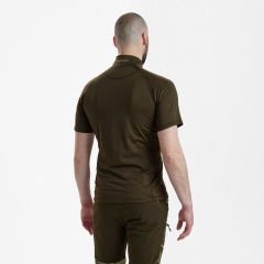 DEERHUNTER Yaka Fermuarlı K.Kollu Yeşil Tişört L