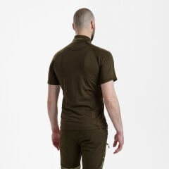 DEERHUNTER Yaka Fermuarlı K.Kollu Yeşil Tişört L