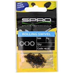SPRO Matte Black Rolling Fırdöndü #6