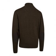 DEERHUNTER Harrington Fermuarlı Kahverengi Kazak XL