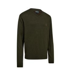 DEERHUNTER Harrington V Yaka Yeşil Kazak 2XL