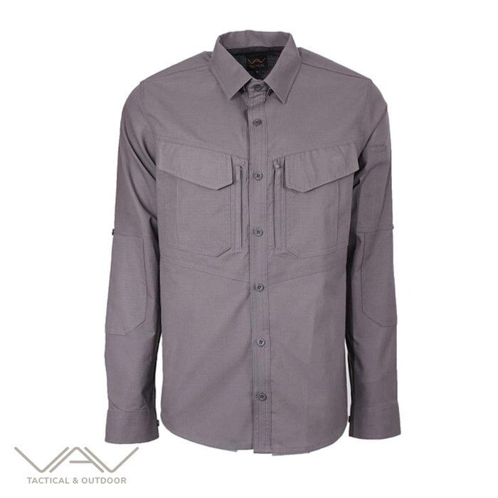 VAV Uzun Kol Gömlek Tactek-01 Füme - XL