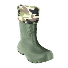DFT Yeşil EVA Termal Çoraplı Konçlu Çizme No: 42