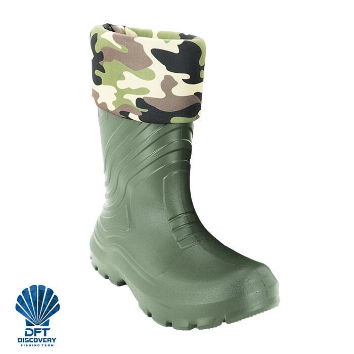 DFT Yeşil EVA Termal Çoraplı Konçlu Çizme No: 41