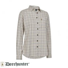 DEERHUNTER Lady Grace Bej Kareli Gömlek 38