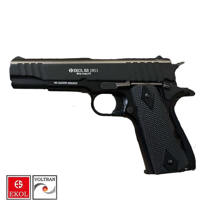 EKOL ES 1911 Siyah Havalı Tabanca - Blowback