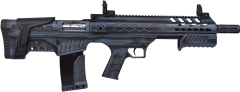 AKSA CROSSFIRE T12 MAVİ ESKİTME BULLPUP ÇİFT SİSTEM AV TÜFEĞİ (POMPALI - OTOMATİK)