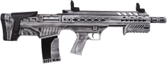 AKSA CROSSFIRE T12 GRİ ESKİTME BULLPUP ÇİFT SİSTEM AV TÜFEĞİ (POMPALI - OTOMATİK)