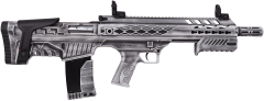 AKSA CROSSFIRE T12 GRİ ESKİTME BULLPUP ÇİFT SİSTEM AV TÜFEĞİ (POMPALI - OTOMATİK)