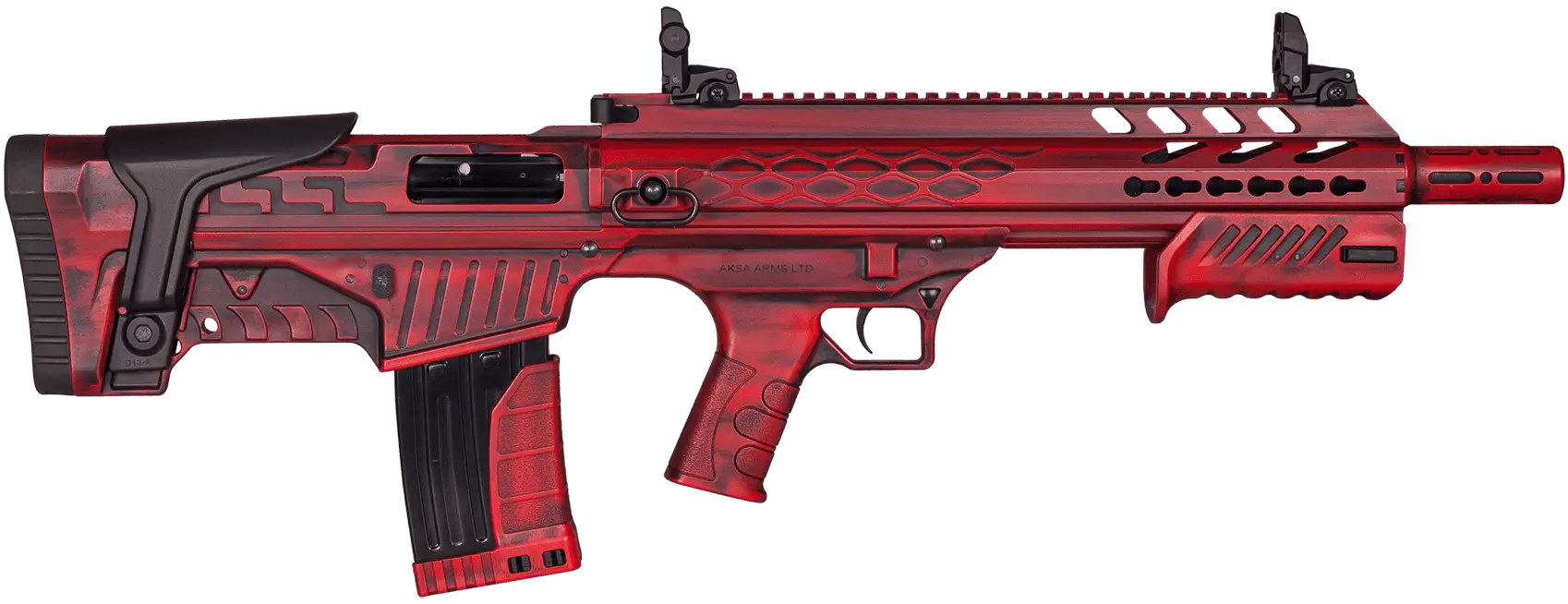 AKSA CROSSFIRE T12 KIRMIZI BULLPUP ÇİFT SİSTEM AV TÜFEĞİ (POMPALI - OTOMATİK)