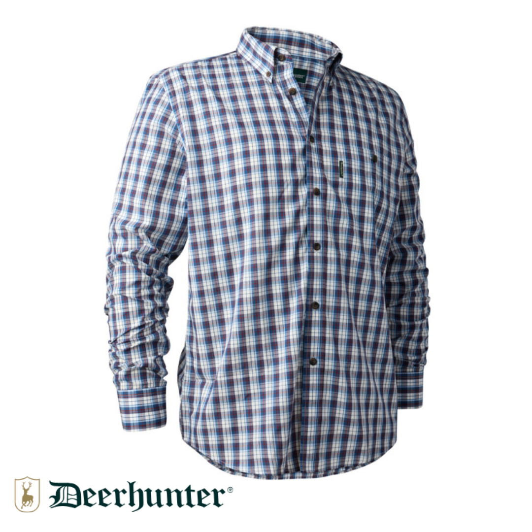 DEERHUNTER Jeff Shirt 78179 Mavi Kareli Gömlek 43