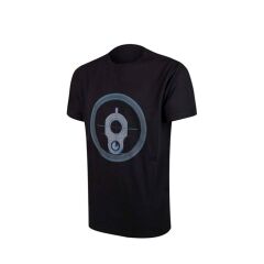 VAV Baseti-02 Yuv. Yaka Tişört Siyah Hedef D.