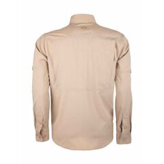VAV Uzun Kol Gömlek Tacflex-02 Koyu Bej - L