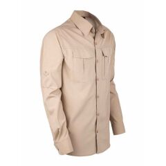 VAV Uzun Kol Gömlek Tacflex-02 Koyu Bej - XXL