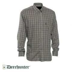 T. DEERHUNTER Waylon 399 Yeşil Kareli Uzun Kol Gömlek 41/42