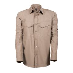 VAV Uzun Kol Gömlek Tactek-01 Bej - XXL