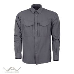 T. VAV Uzun Kol Gömlek Tacflex-03 - Füme - S