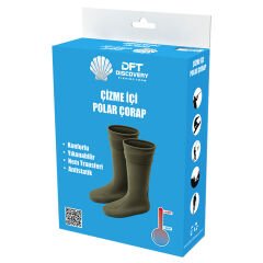 DFT Hunter Polar Çorap Haki No: 39-40-41