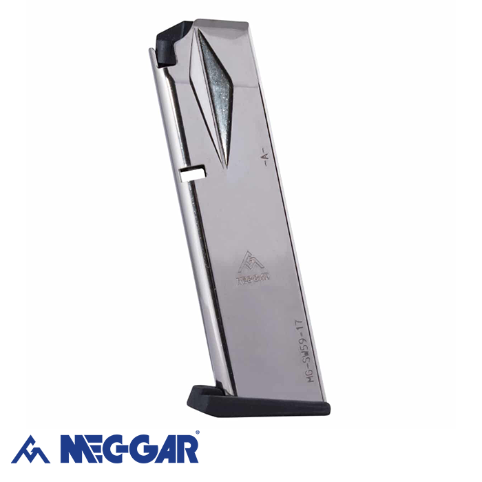 MEC-GAR S&W 5906 17 Rd Beyaz Tabanca Şarjörü