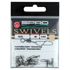 T.SPRO Diamond Klipsli Fırdöndü No:02 - 8 Adet