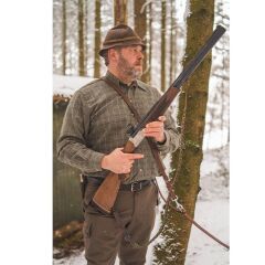 T. OS-Trachten Haki Kareli Uzun Kollu Gömlek 47/48