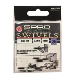 T.SPRO Tekli Tel Sıkıştırma Klips Siyah 2.0M 20 Adet