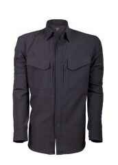 VAV Uzun Kol Gömlek Tactek-01 Siyah - XXXL