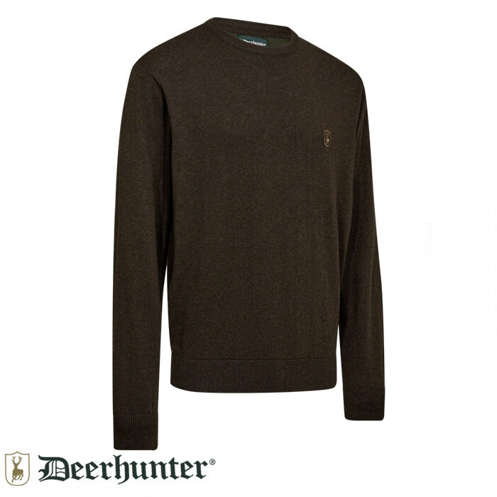DEERHUNTER Harrington  Kahverengi Yuvarlak Yaka Kazak L