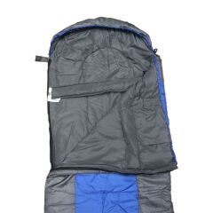 S. DFT Düz-Başlık 190+30x75cm Gri 0°Uyku Tulumu