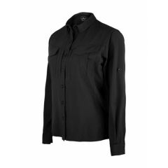 T. VAV Uzun Kol Kadın Gömlek WFLEX01 Siyah - S